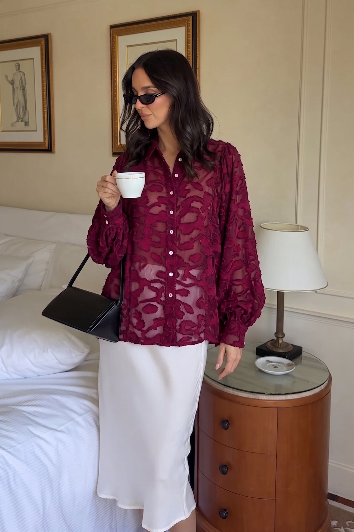 Oversized Sheer Long Sleeve