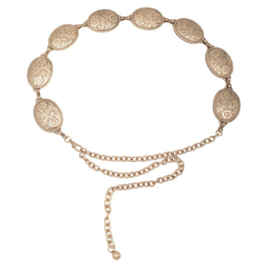Flora Concho Chain Belt