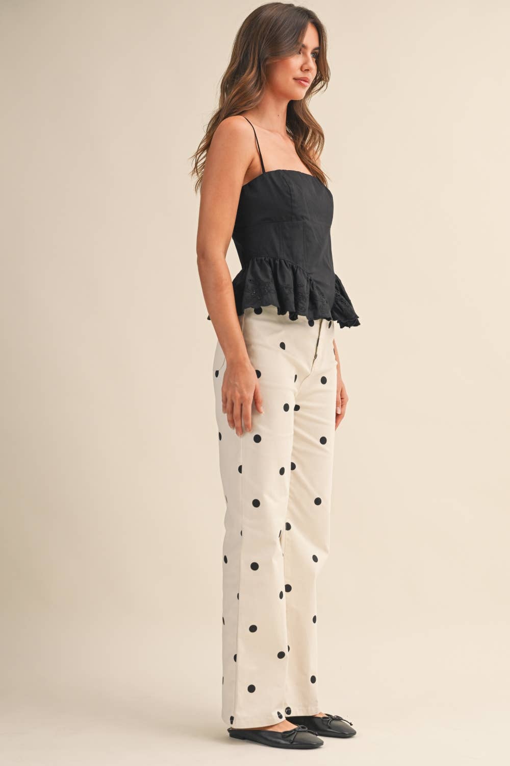 Dotty Denim Pants