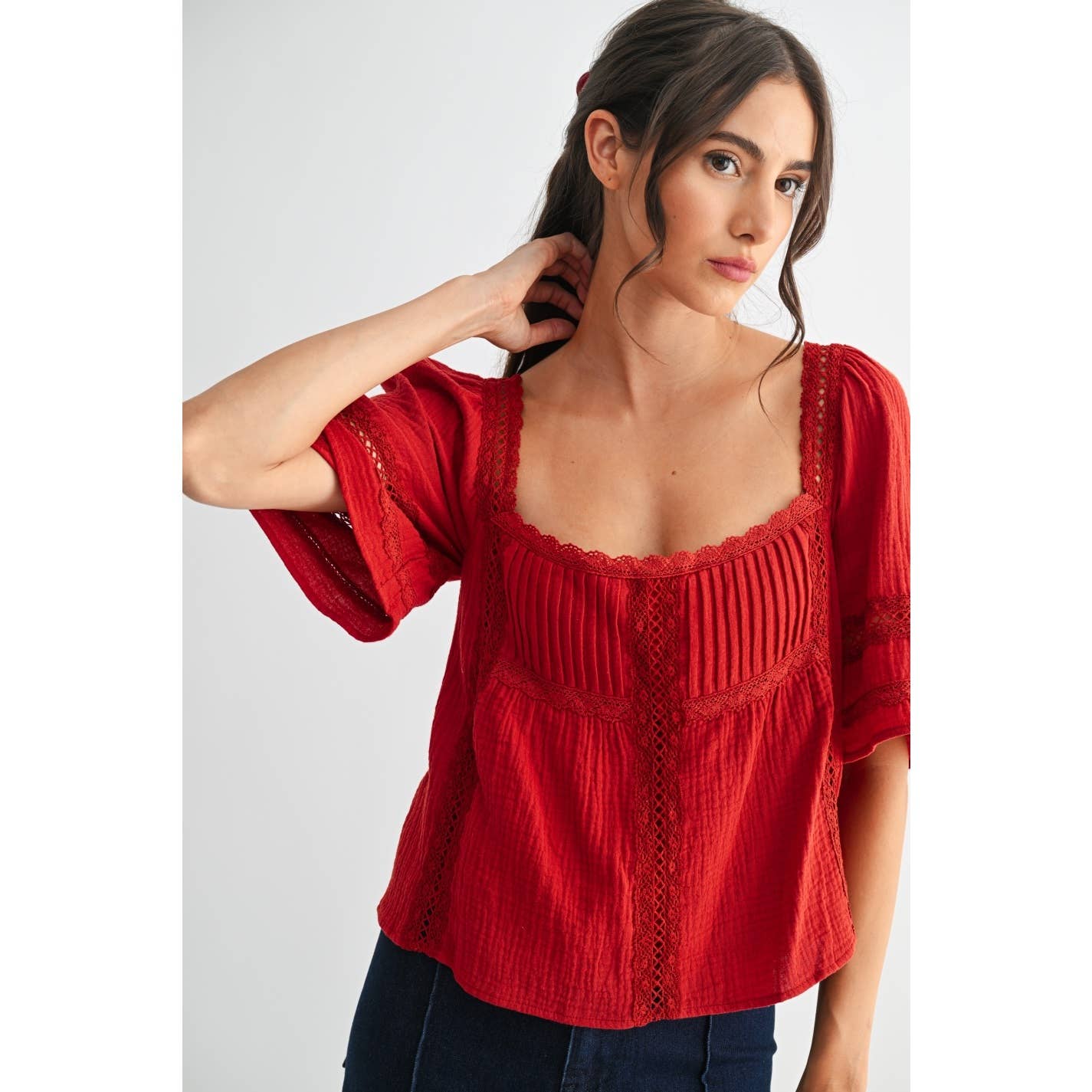 Scarlet Whimsy Blouse