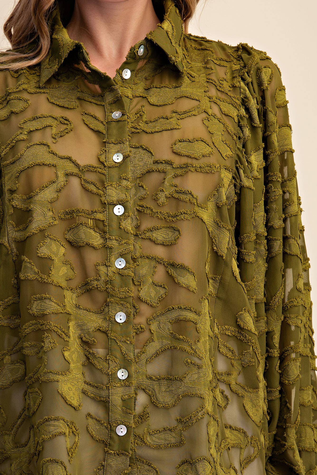 Oversized Sheer Long Sleeve