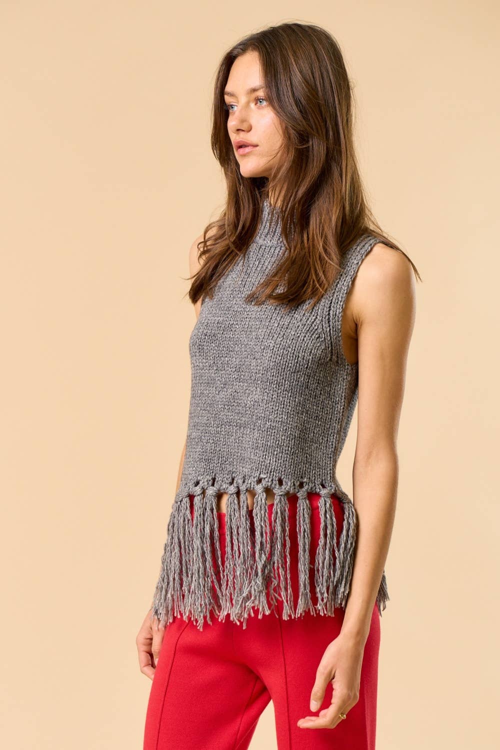 Merlot Knit Sweater Top