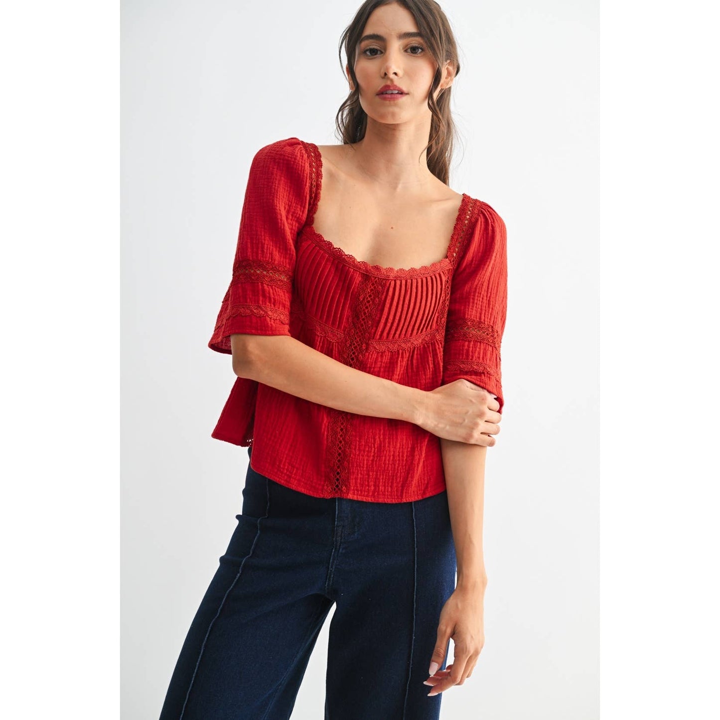 Scarlet Whimsy Blouse
