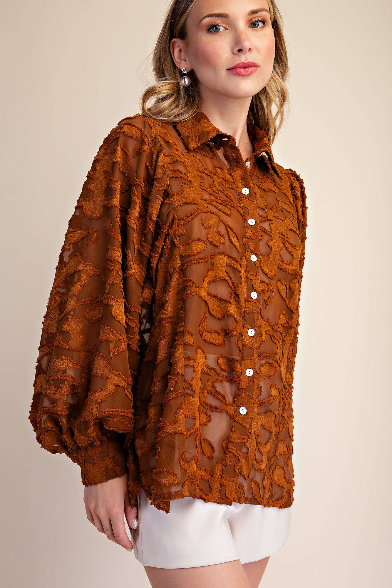 Oversized Sheer Long Sleeve
