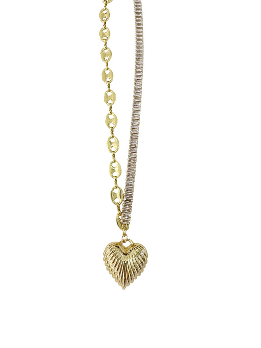 Hattie Heart Charm Necklace