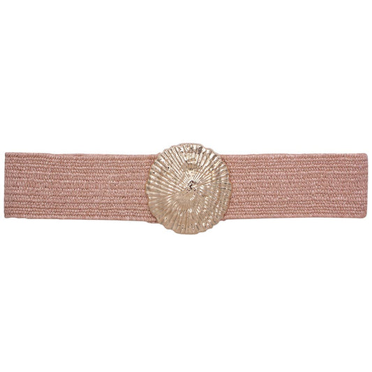 Textured Round Metal Belt