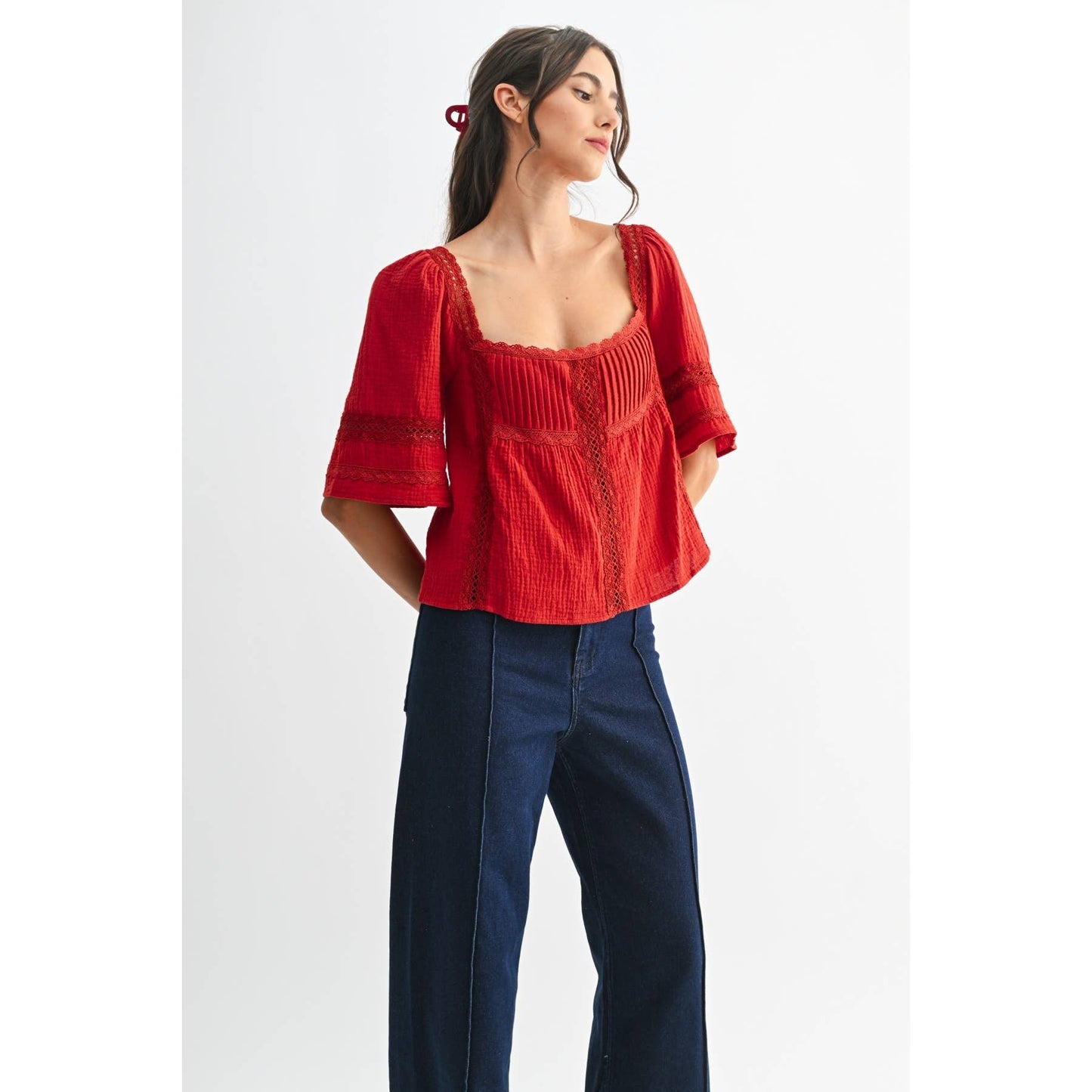 Scarlet Whimsy Blouse