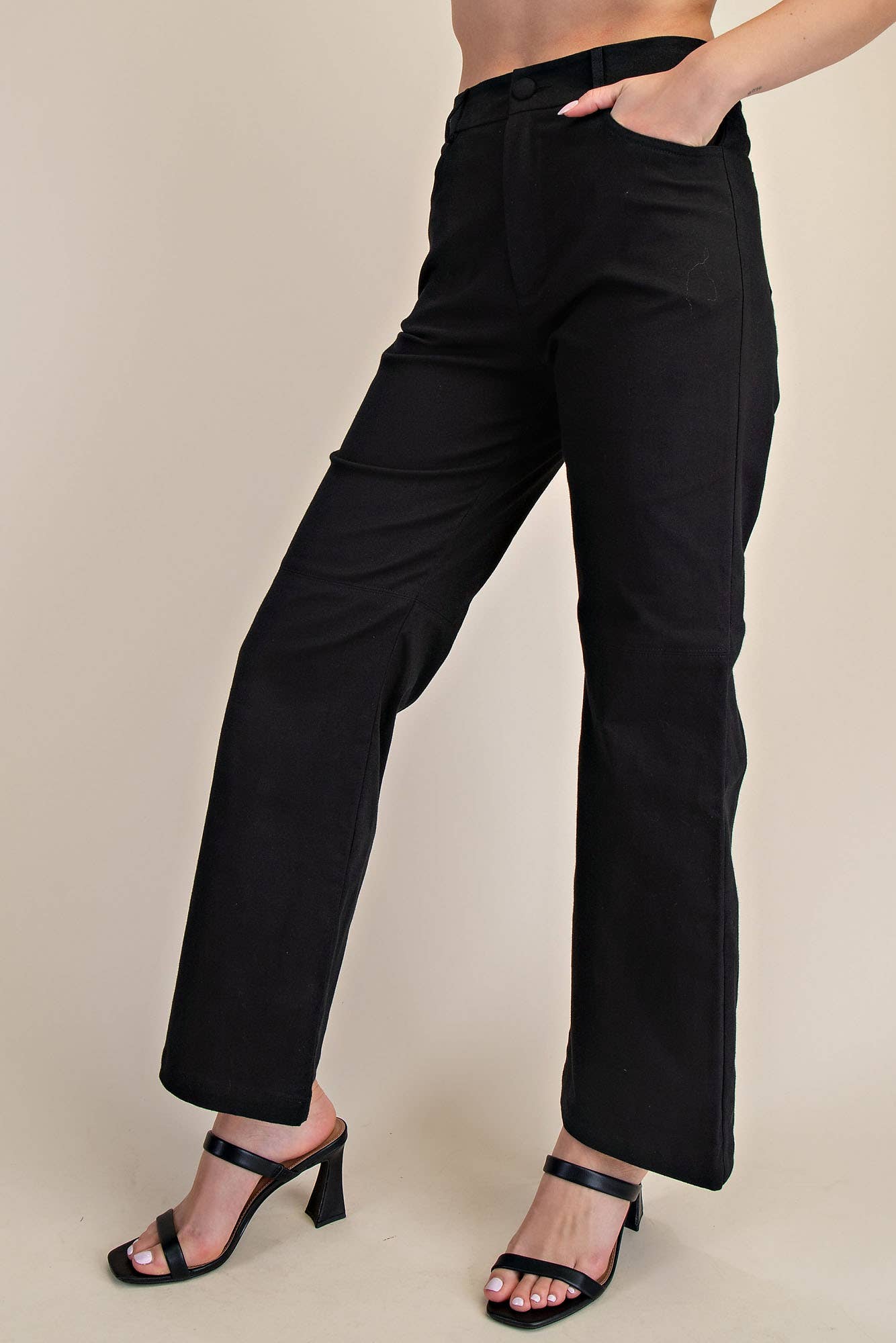 Sleek Stretch Straight Leg Pants