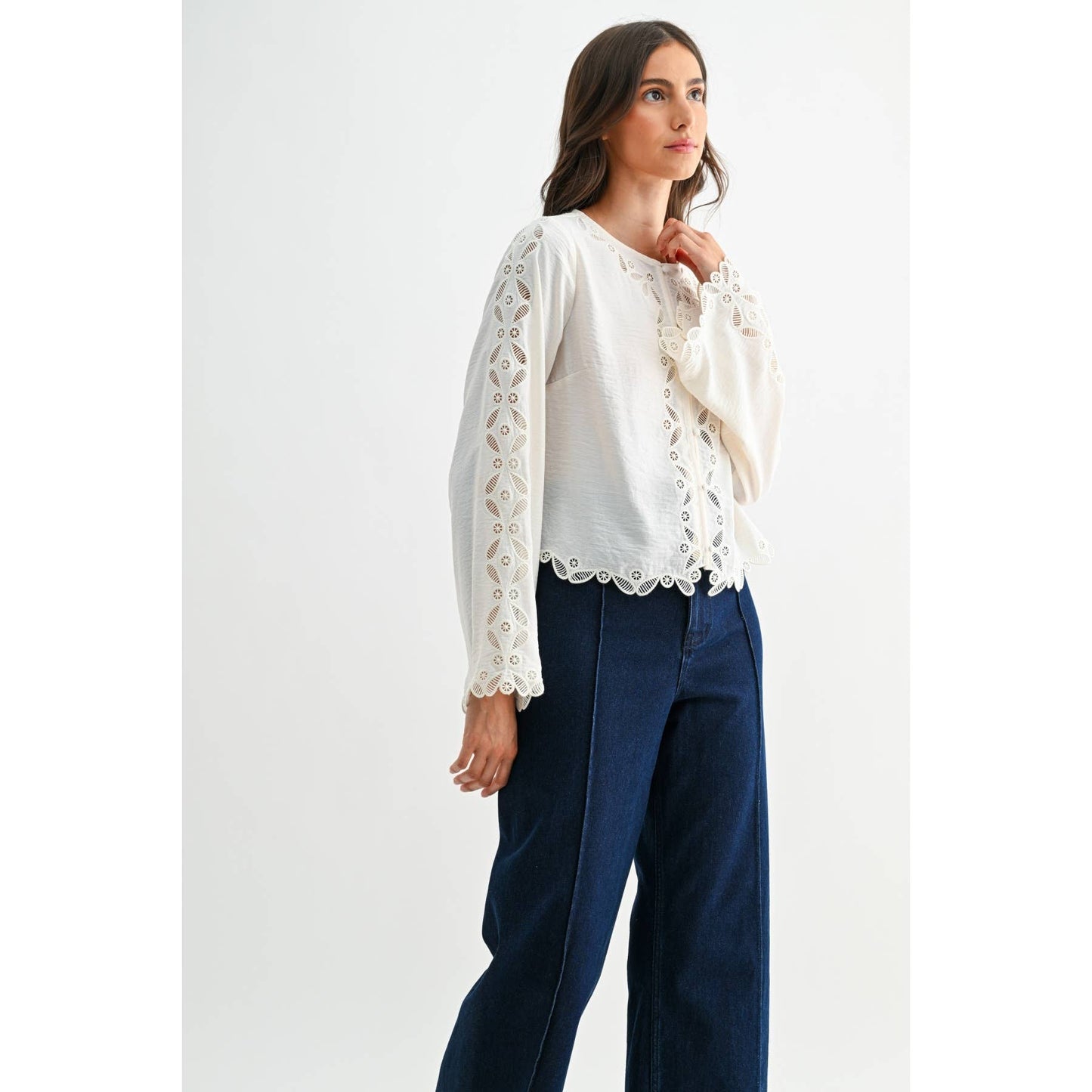 Ivory Lace Blouse