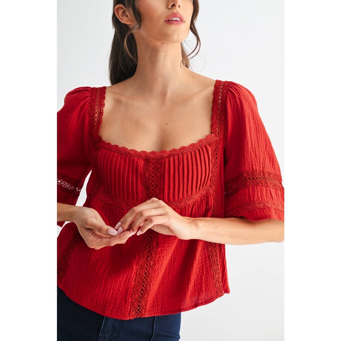 Scarlet Whimsy Blouse