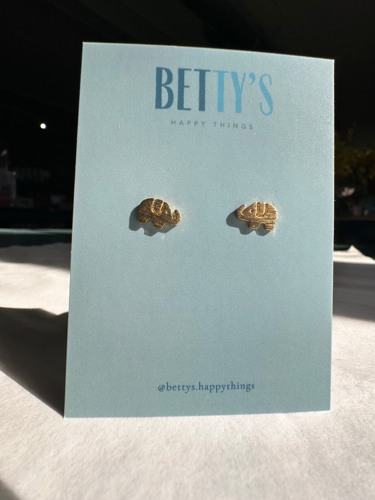 Mini Elephant Earrings