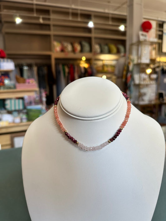 Plum Pink Necklace