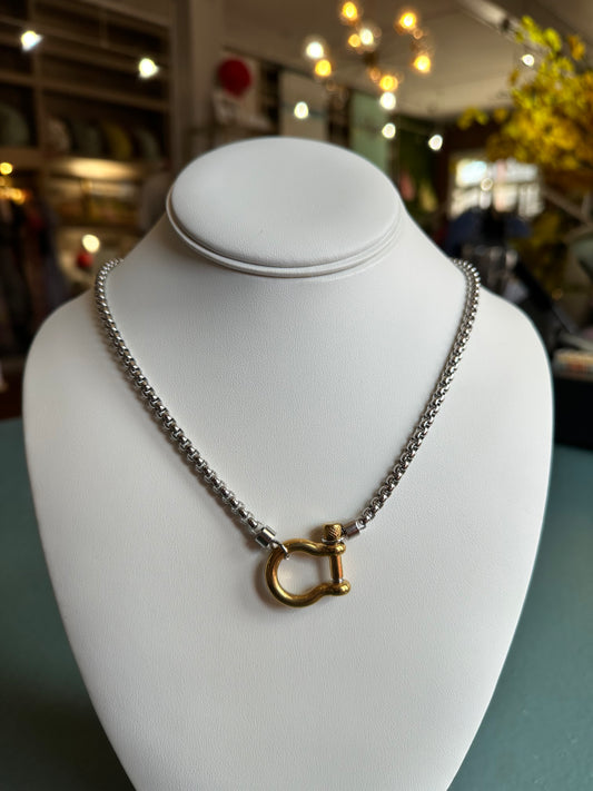 Carabiner Horse Bit Necklace