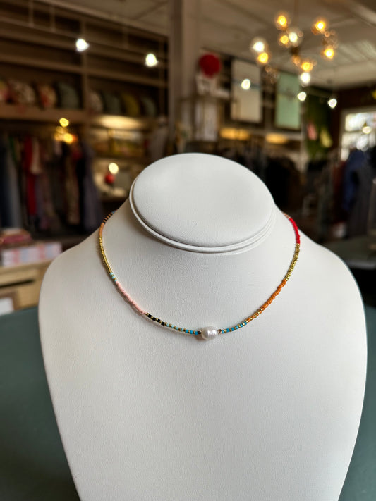 Kaleidoscope Pearl Necklace