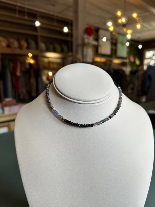 Smoky Bead Necklace