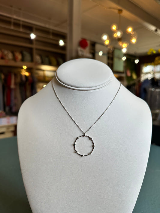 Silver Circle Necklace