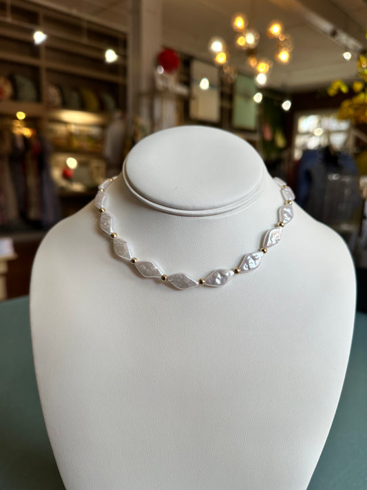 Pearl Diamond Necklace