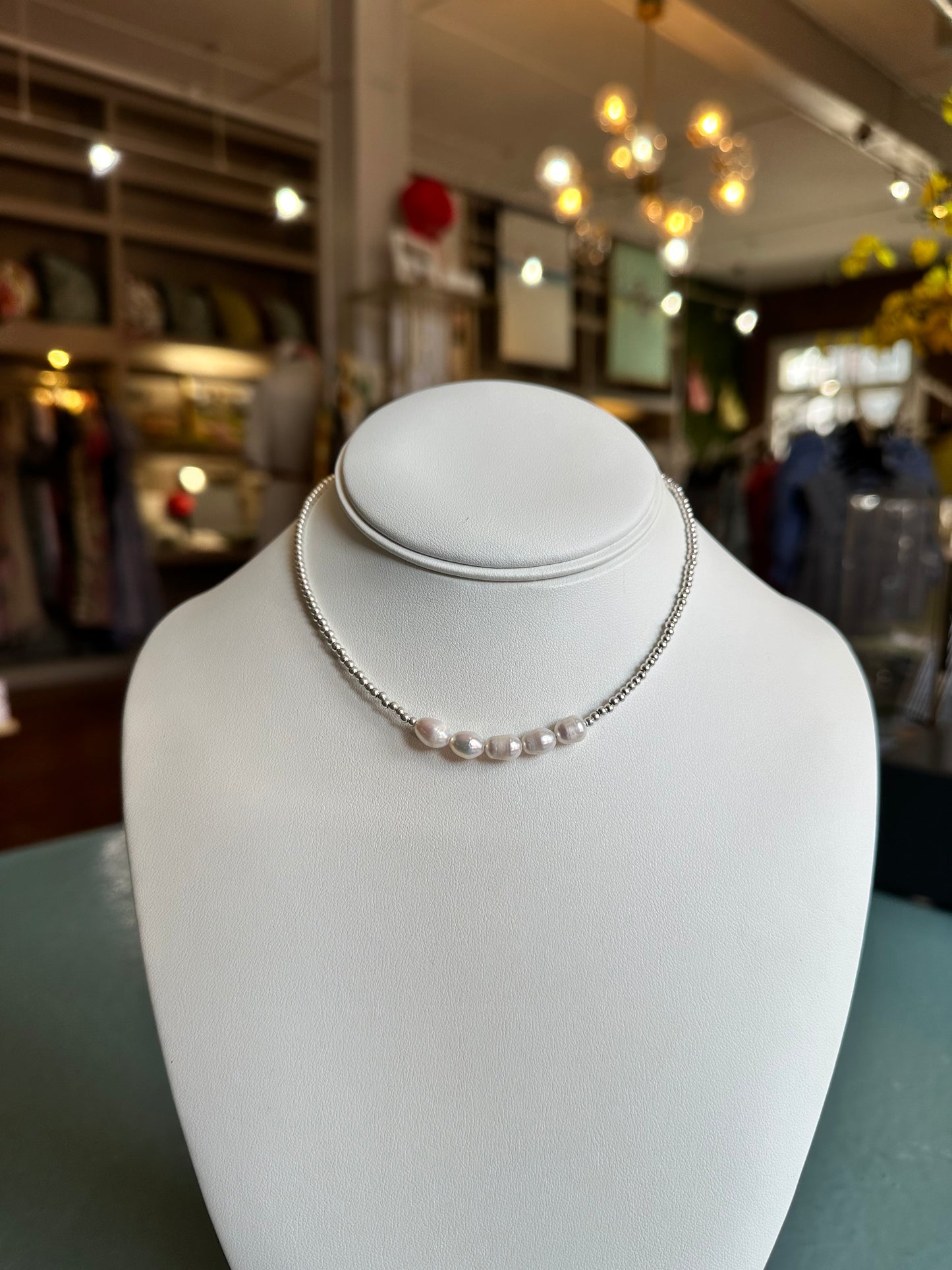 Five Pearl Necklace