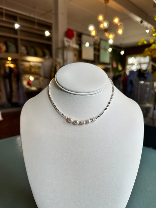 Five Pearl Necklace