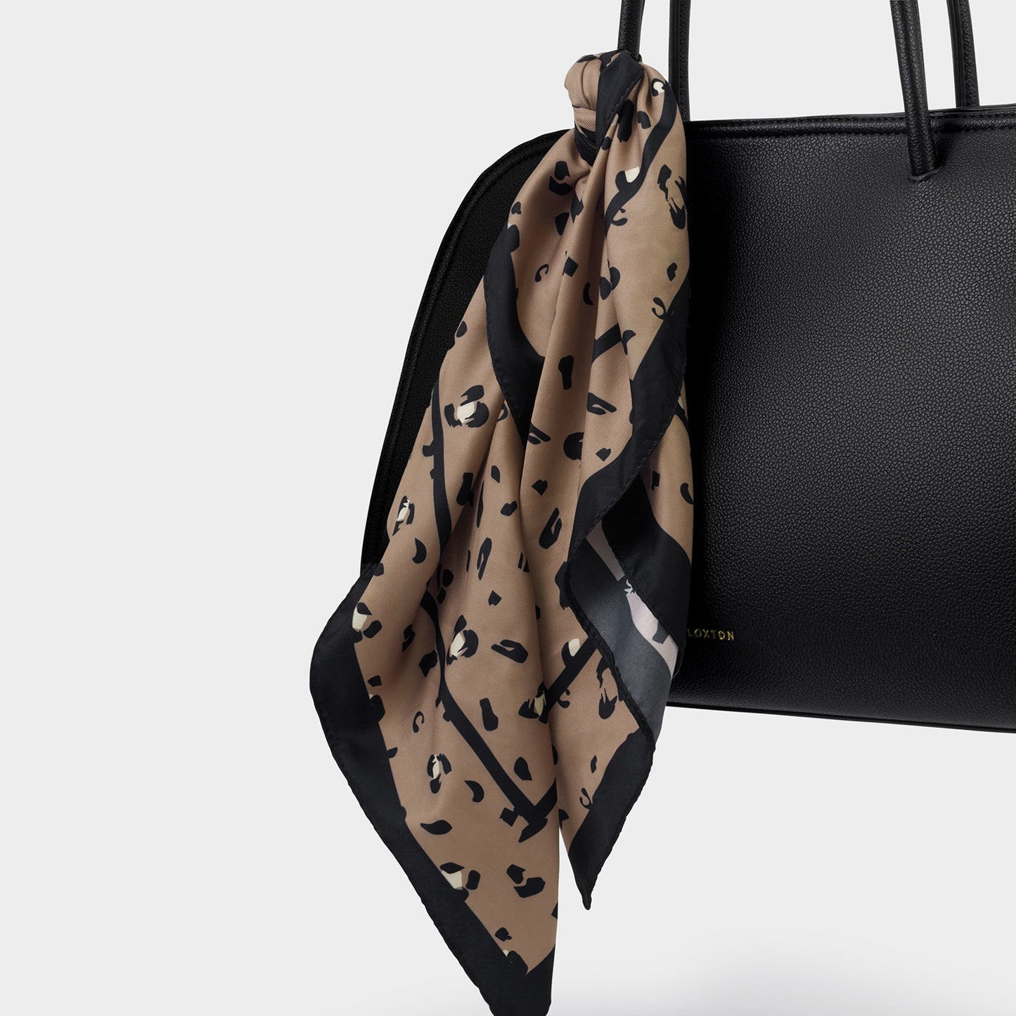 Satin Leopard Scarf
