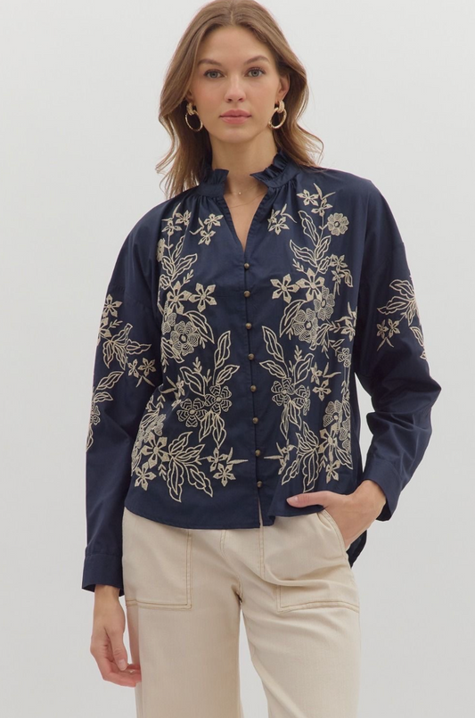 Delphinium Blouse