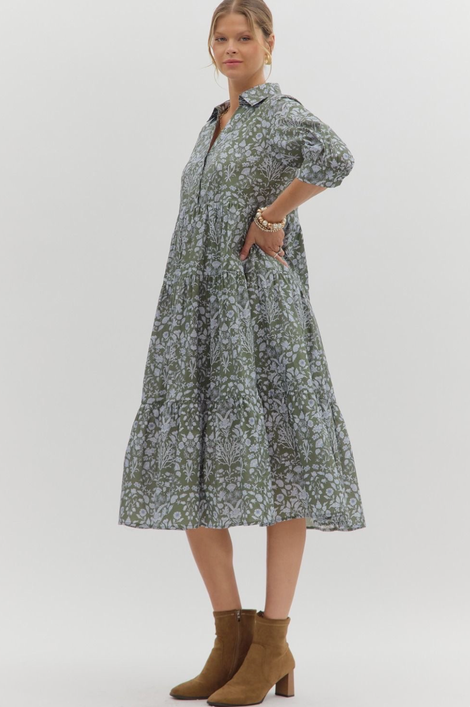 Jade Bloom Dress