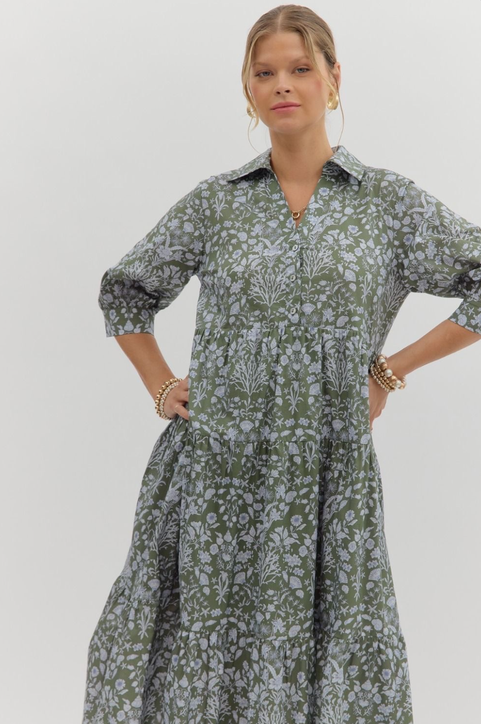 Jade Bloom Dress