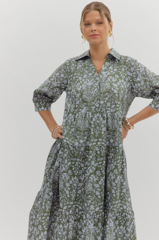 Jade Bloom Dress