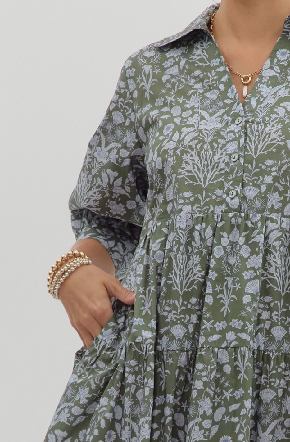 Jade Bloom Dress