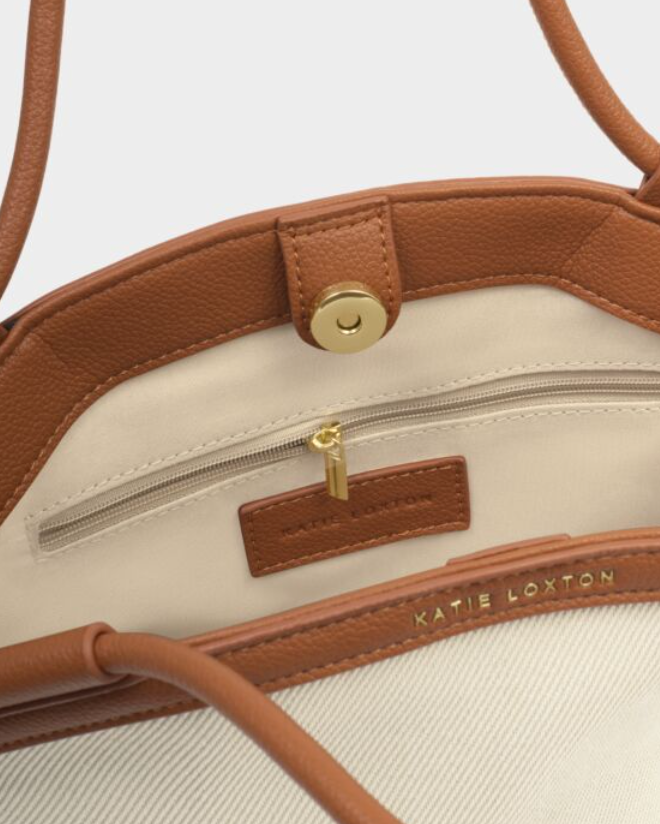 Florence Mini Tote Bag in Cognac