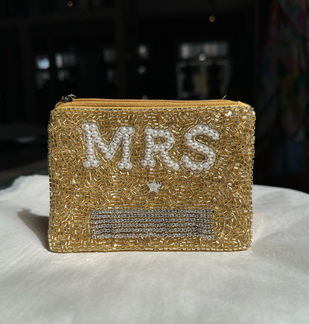 The "Mrs" Beaded Coin Purse