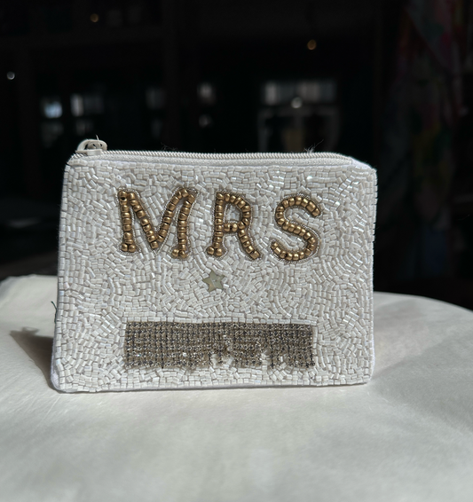 The "Mrs" Beaded Coin Purse