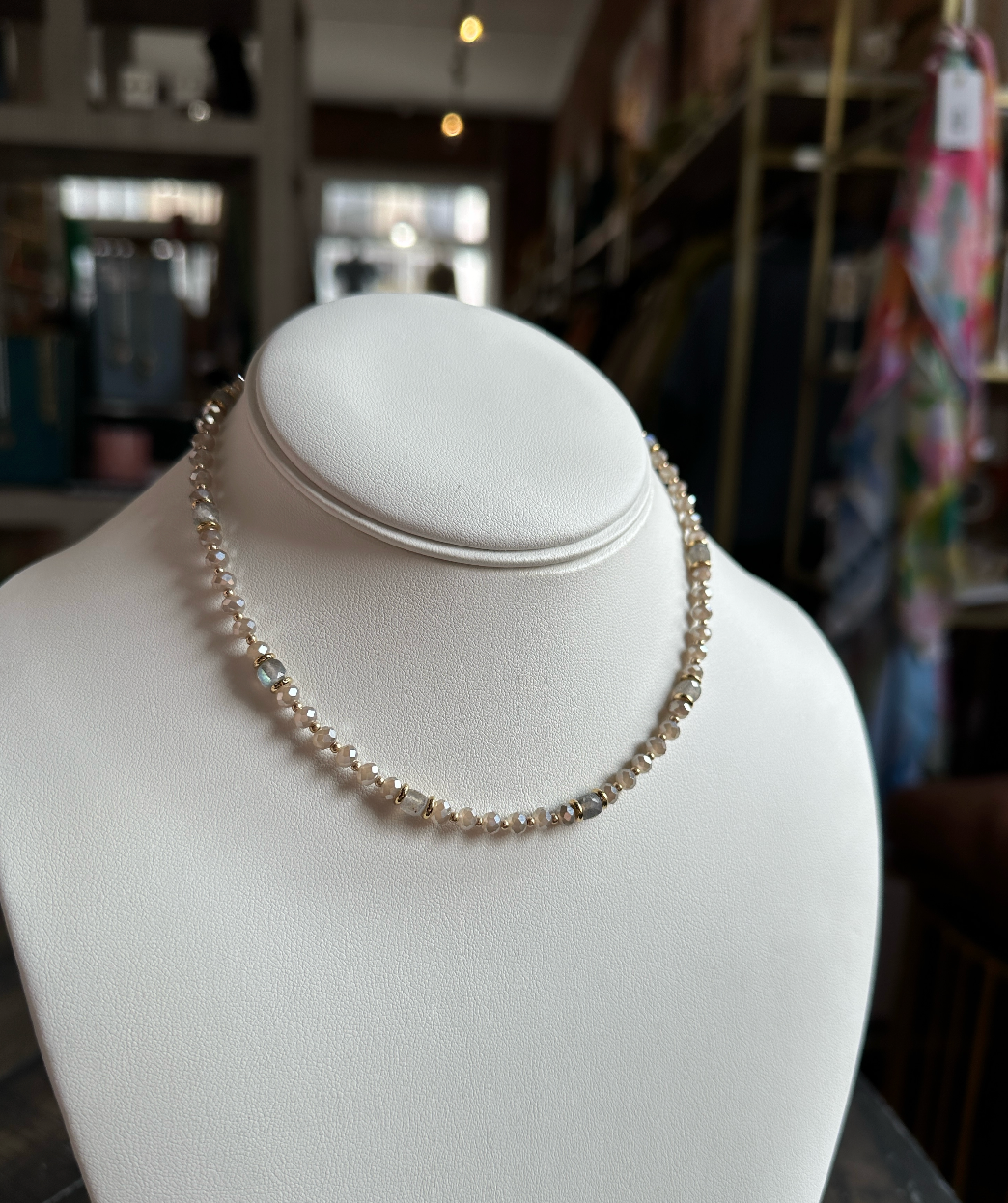 Ash Beaded Necklace