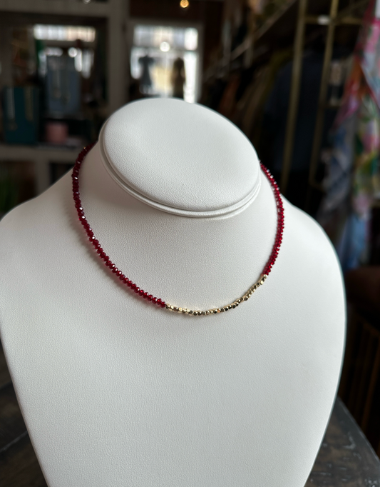 Burgundy Glow Necklace