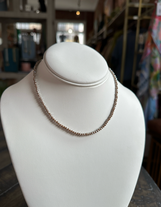 Slate Beaded Necklace