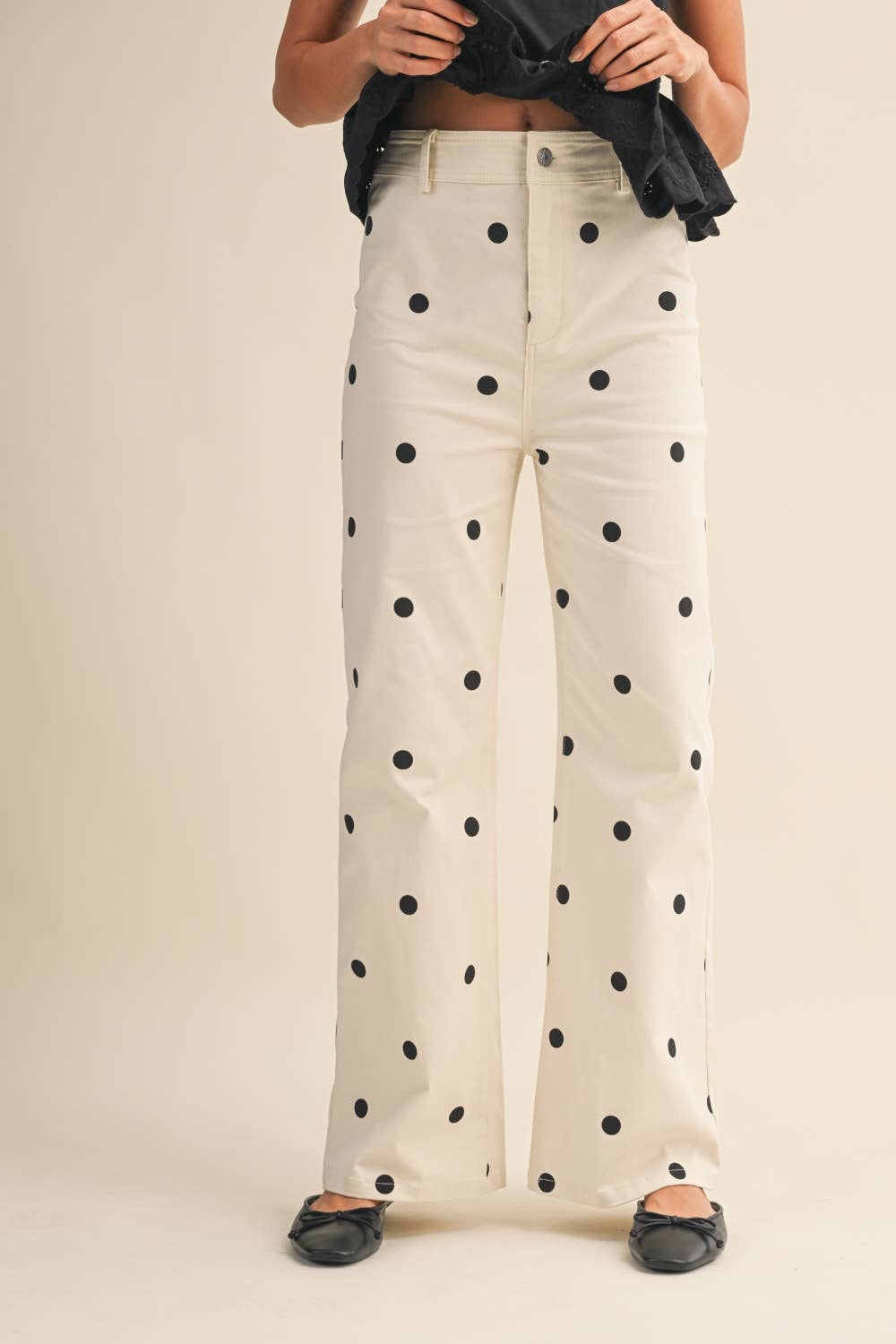 Dotty Denim Pants