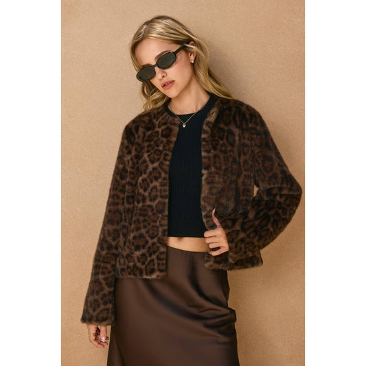 Chasing Horizons Faux Fur Jacket