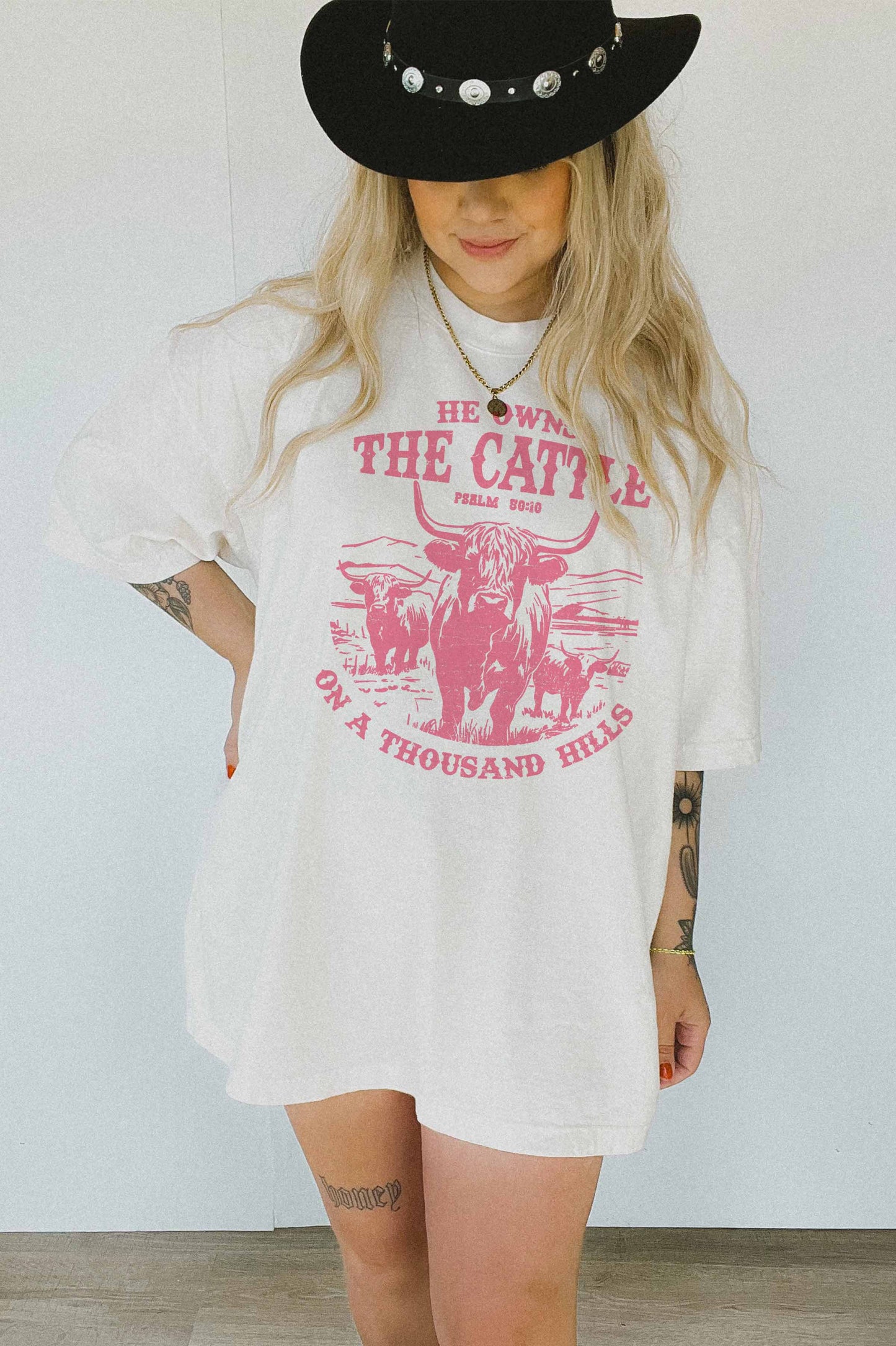 'He Owns the Cattle" Tee