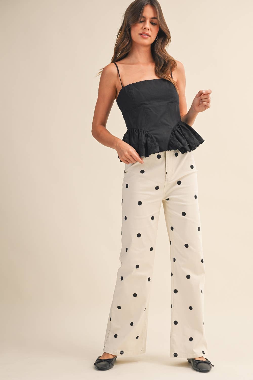 Dotty Denim Pants