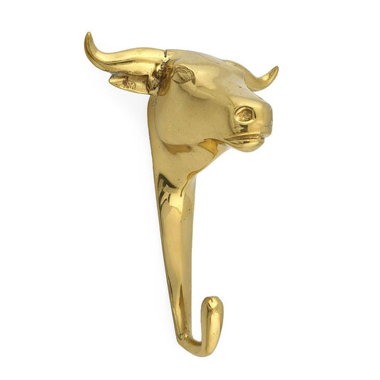 Bull Head Brass Hook