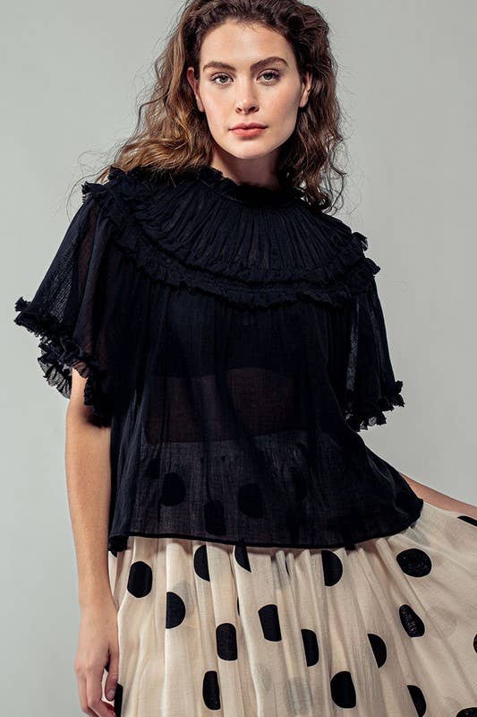Larkspur Sheer Blouse