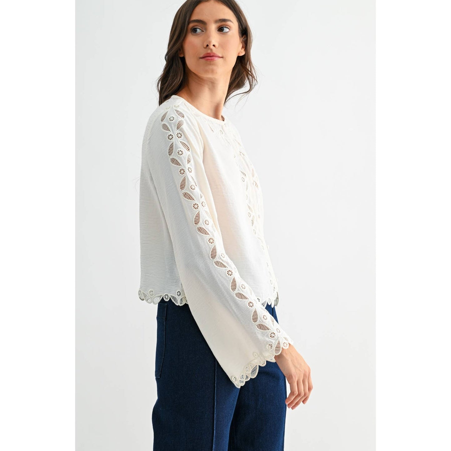 Ivory Lace Blouse