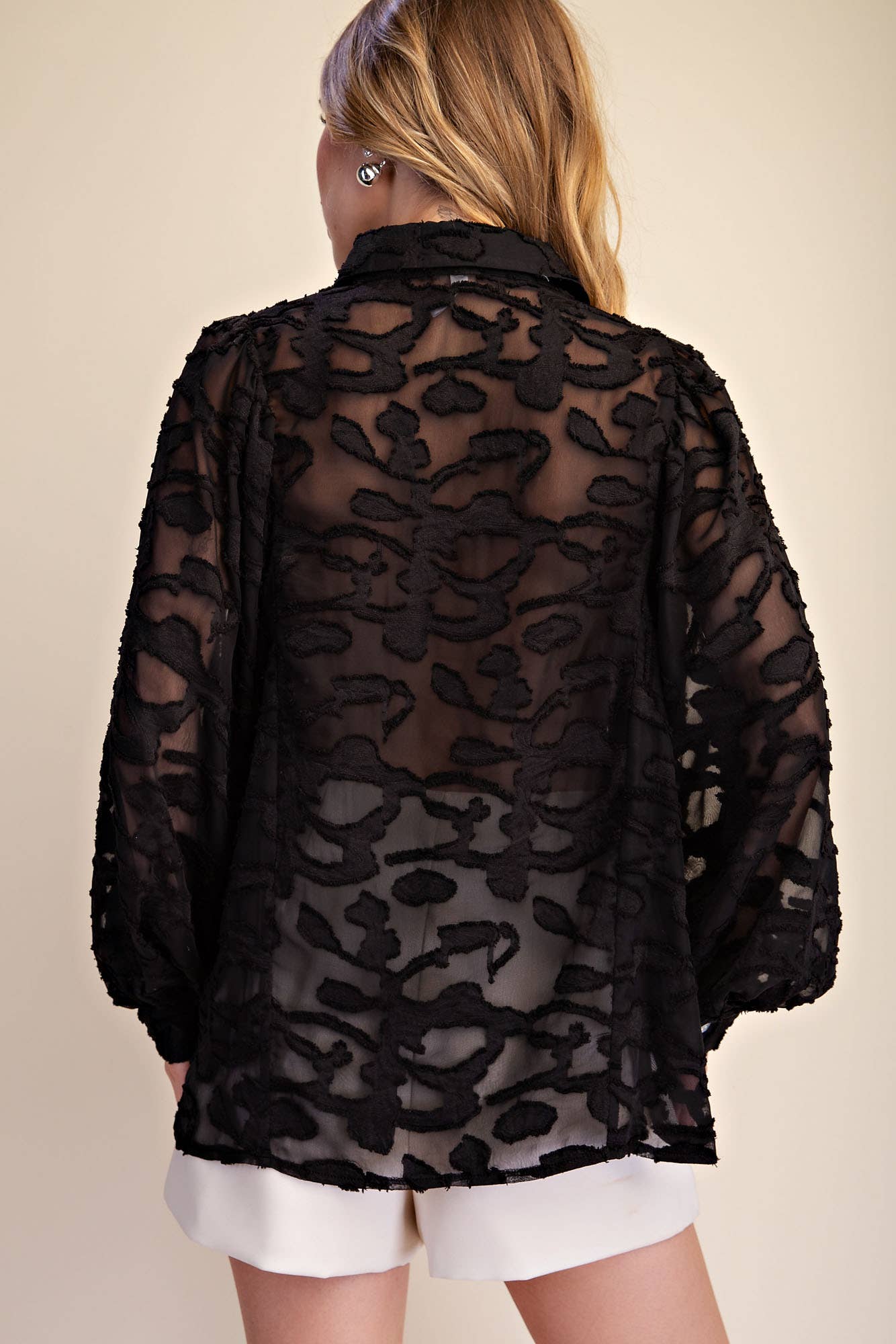 Oversized Sheer Long Sleeve