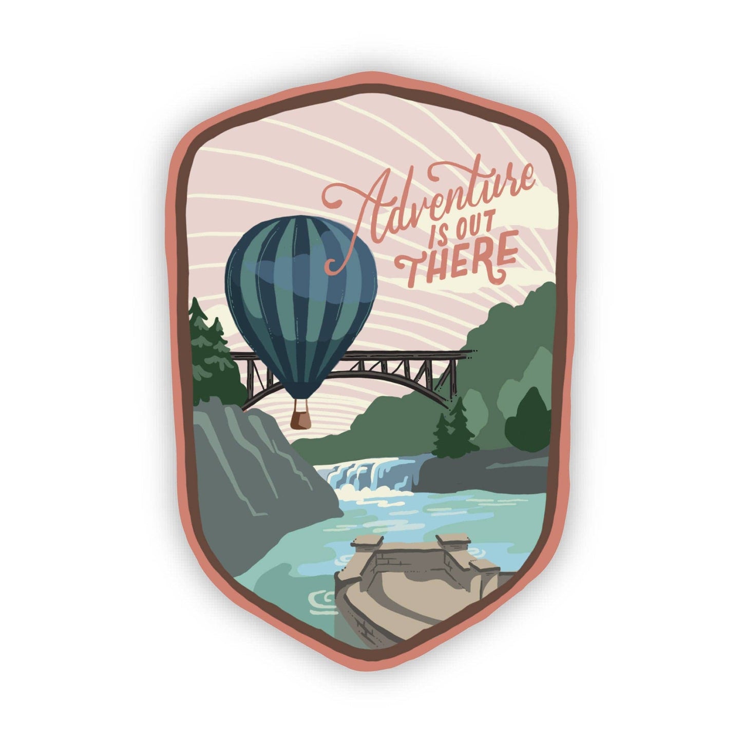 "Adventure is out there" Travel Sticker