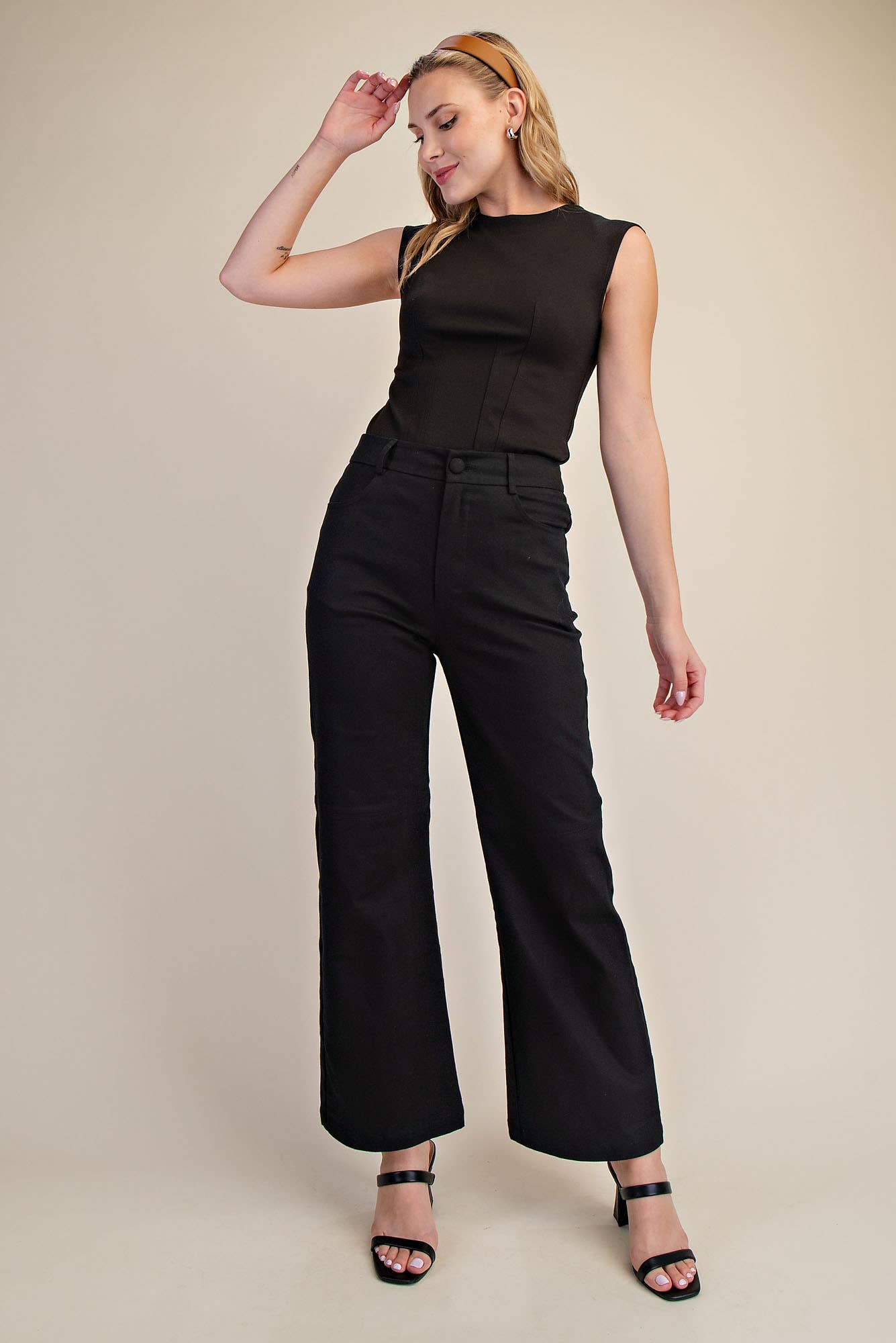 Sleek Stretch Straight Leg Pants