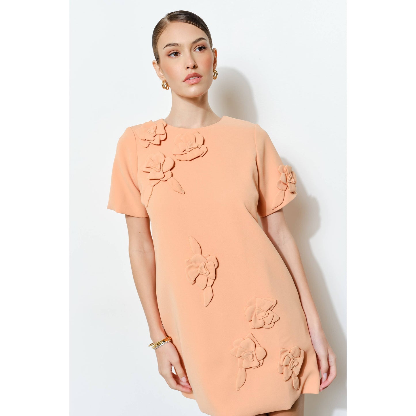 3D Floral Mini Dress