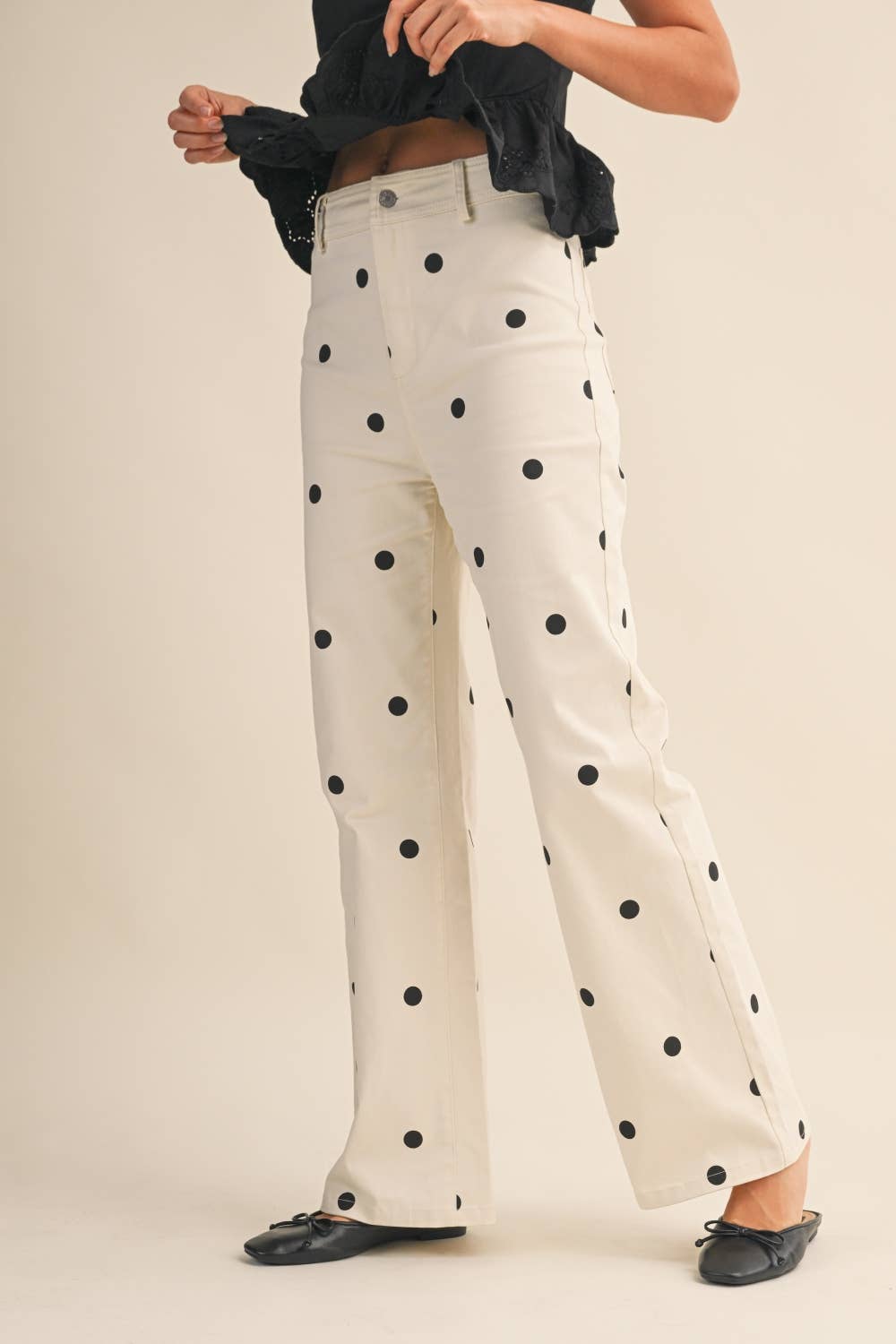 Dotty Denim Pants