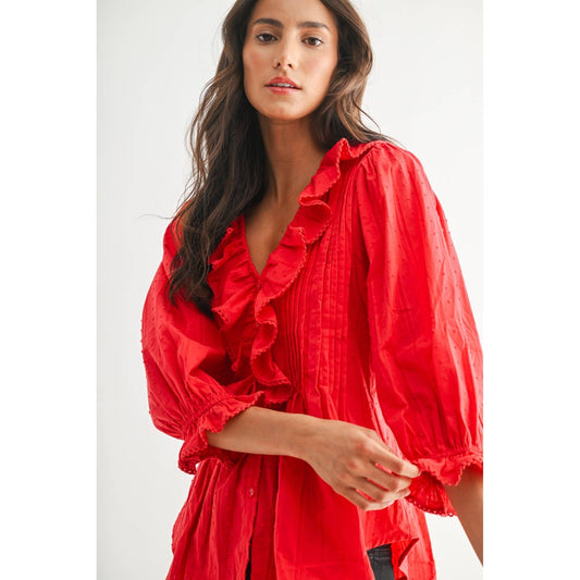 Scarlet Bloom Blouse