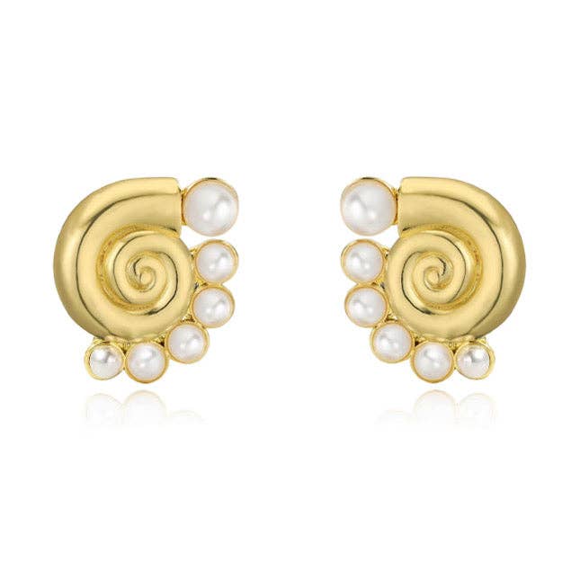Mini Pearl Shell Earring