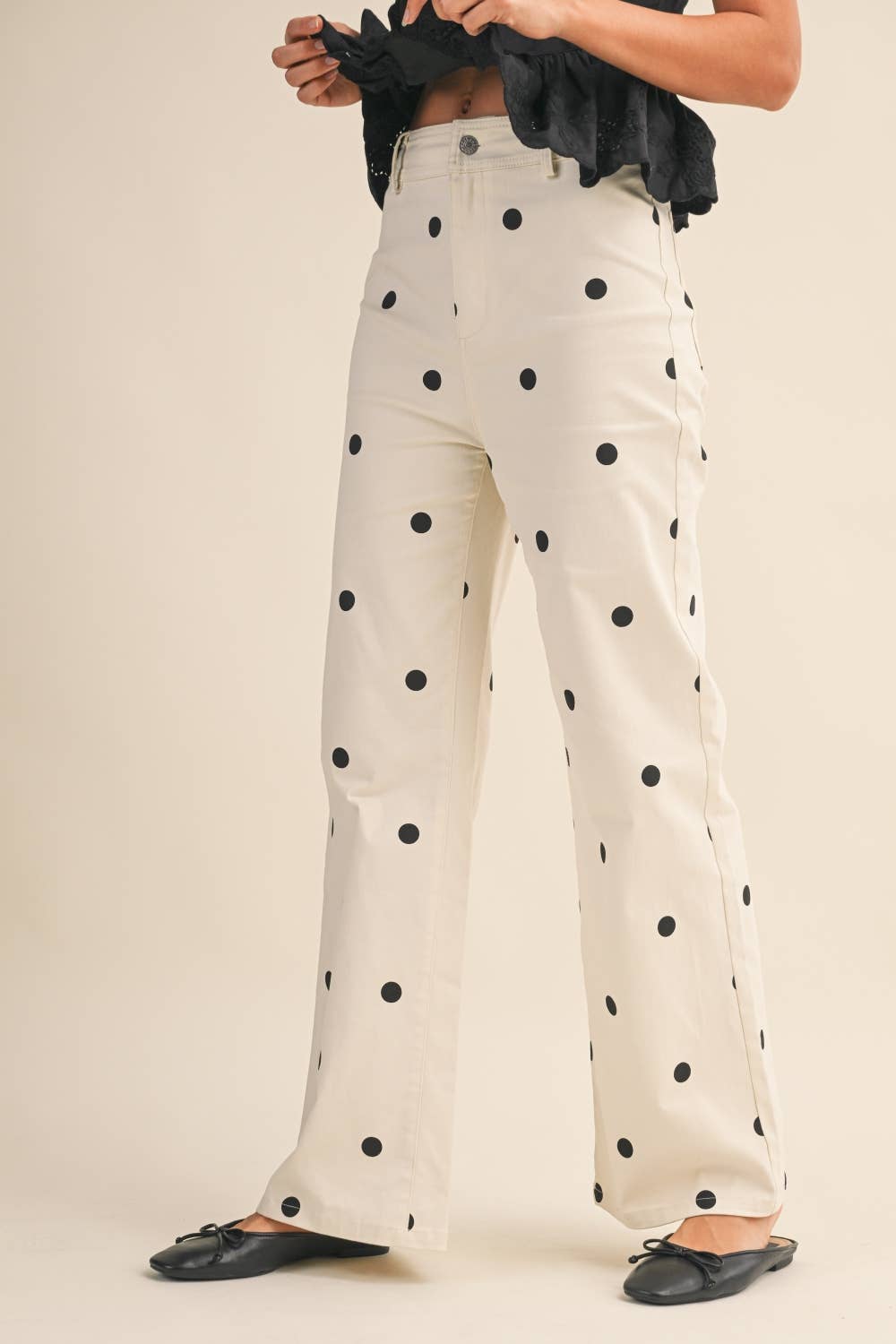 Dotty Denim Pants